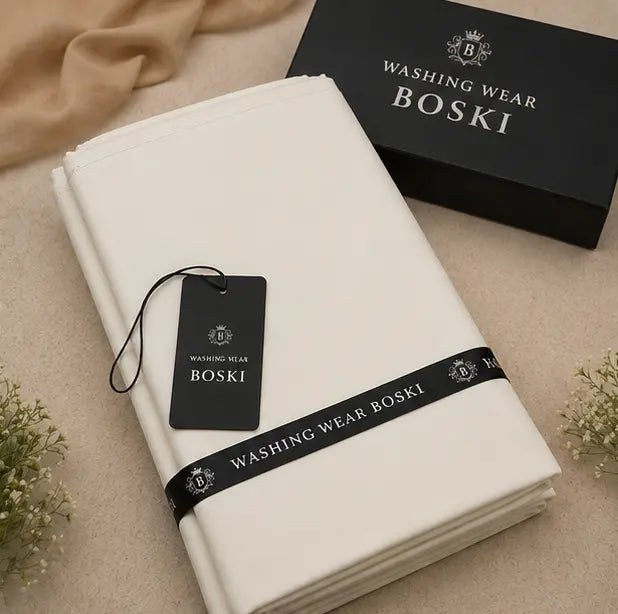 Men's Unstitched Washing Wear Boski Suit - soft finishing. (All Season) Tox Wear